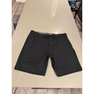 JACHS NEW YORK Mens Charcoal Gray Flat Front Golf Shorts Size 34